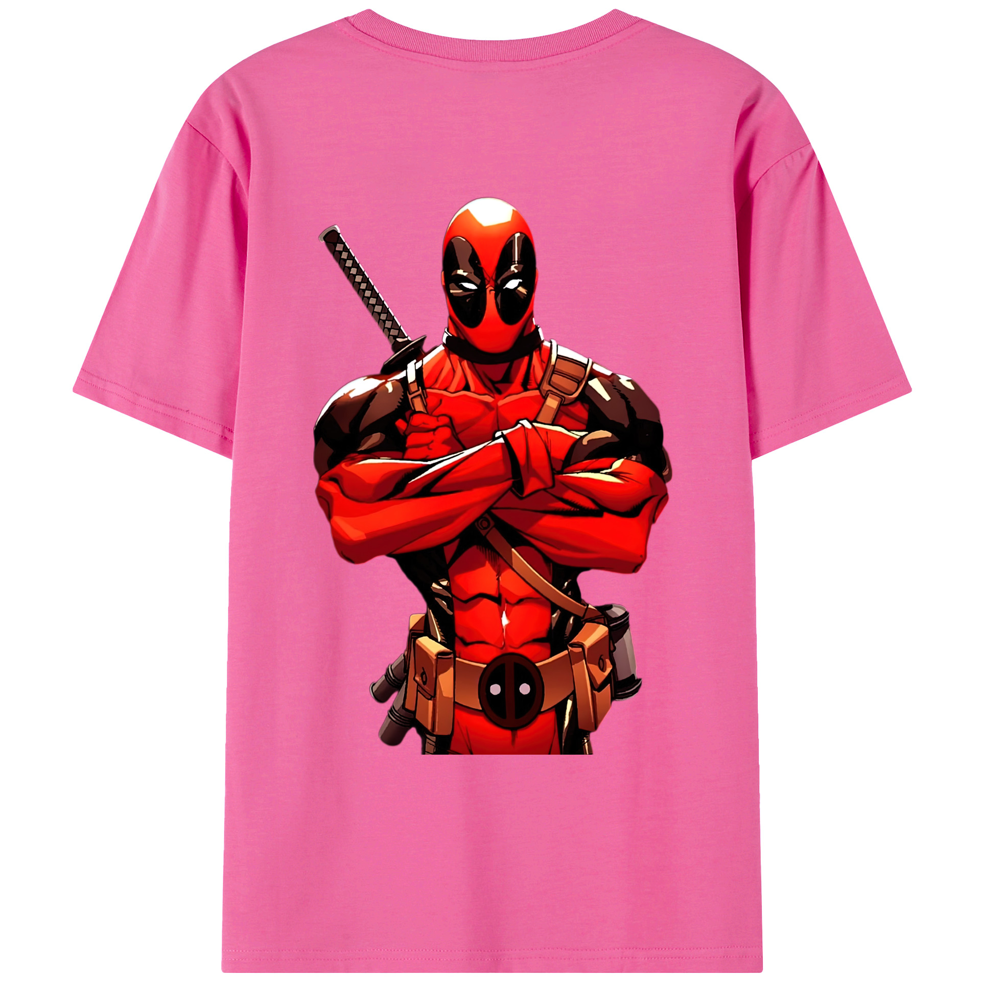 （画像用） Deadpool デッドプール レディース半袖Tシャツ(バックプリント)